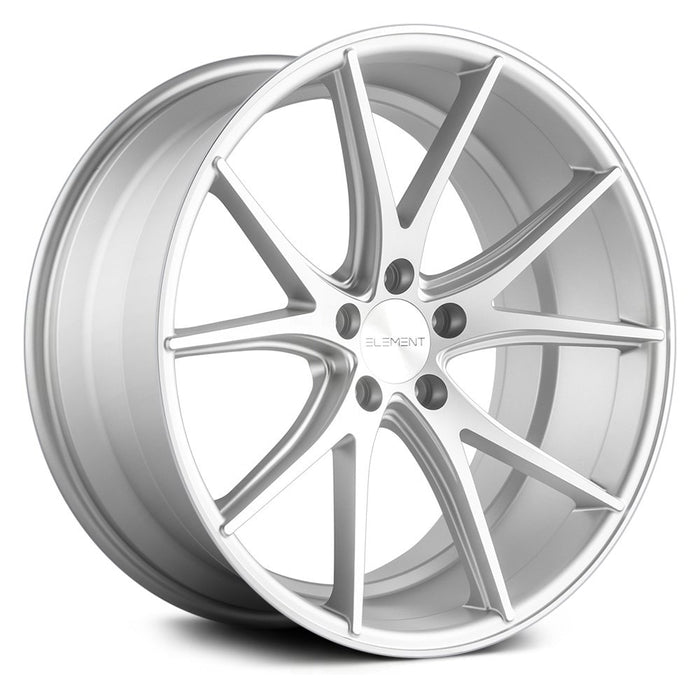Element EL36 Silver w/ Machined Face - 20x9 | 5x114.3 | +20 | 73.1mm