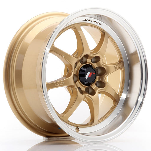 Japan-Racing-TFII-Gold-15x7.5-4x100/4x114.3-ET10-73.1mm-fälgar-wheels-rims-Gold-jr-wheels