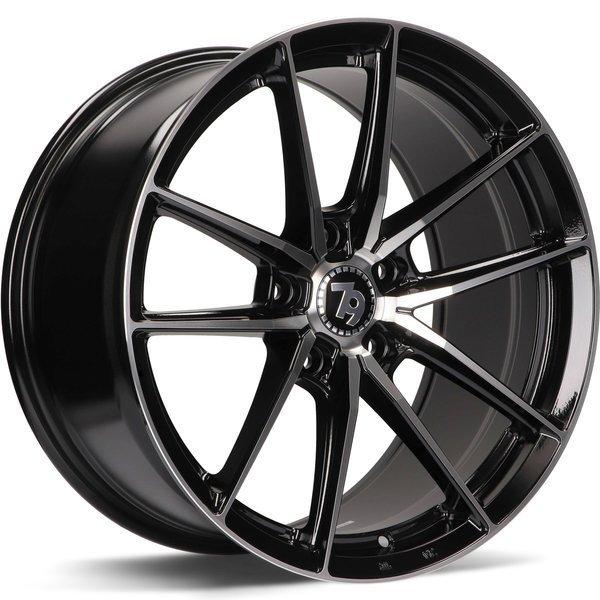 79Wheels-SCF-A-Black-Front-Polished-Black-19x9.5-66.6-wheels-rims-fälgar