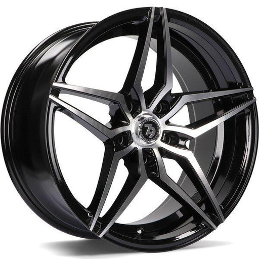79Wheels-SV-A-Black-Front-Polished-Black-18x9-66.6-wheels-rims-fälgar