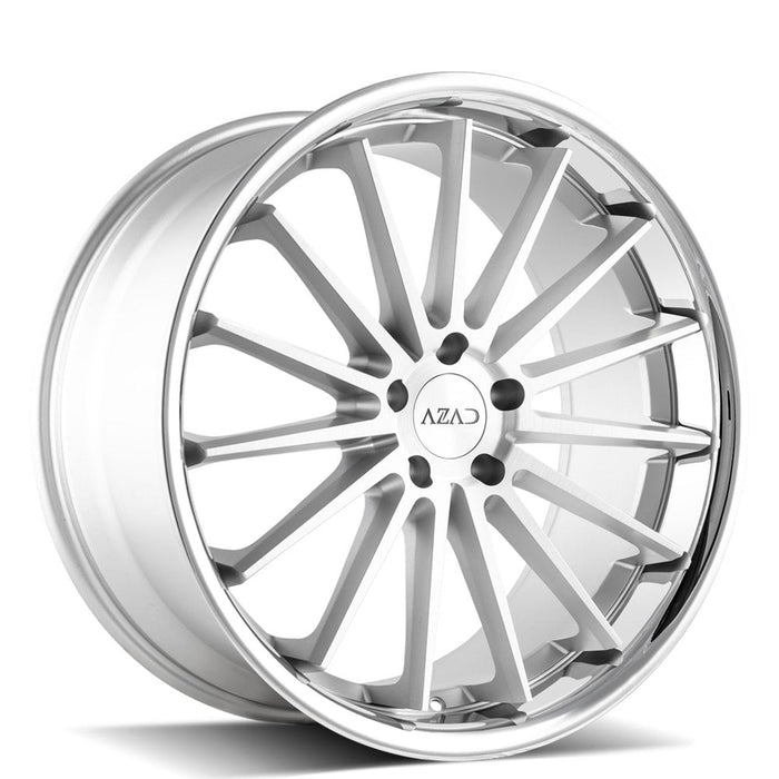 Azad-AZ24-Brushed-Silver-w/-Vhrome-Lip-Silver-20x10.5-73.1-wheels-rims-fälgar