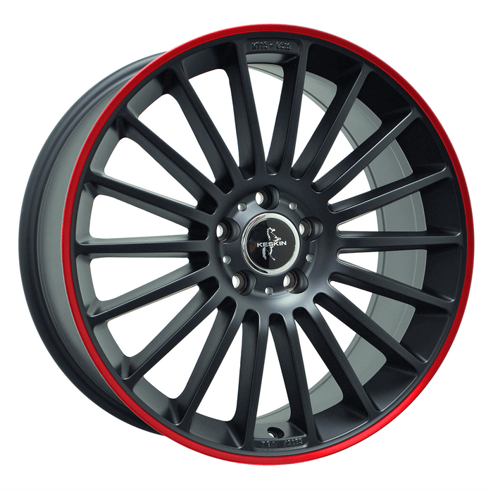Keskin-KT15-Matte-Black-Lip-Red-Black-18x8-66.6-wheels-rims-fälgar