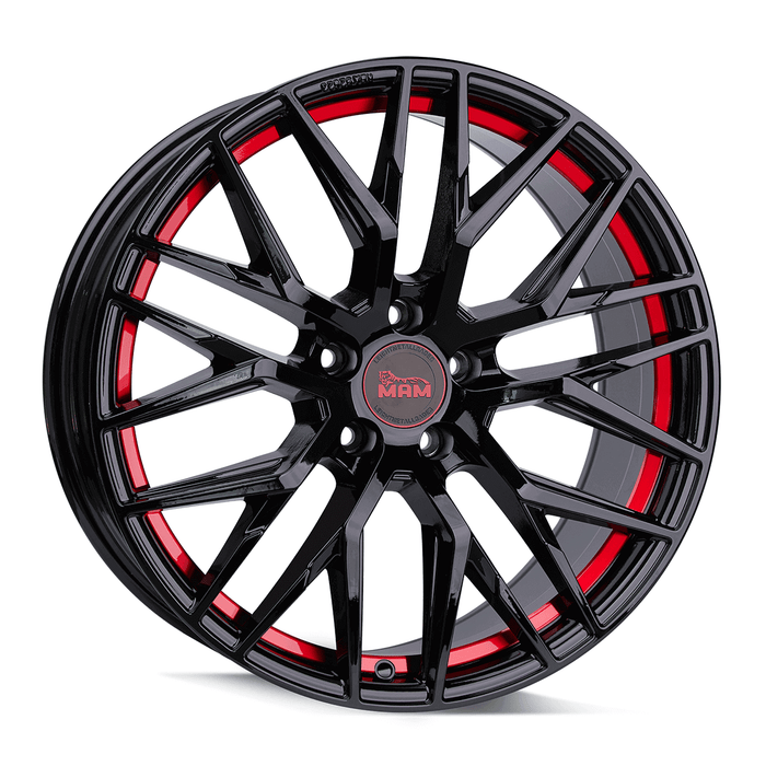 MAM-RS4-Black-Painted-Red-Black-18x8-72.6-wheels-rims-fälgar