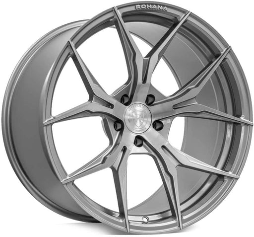 Rohana-RFX5-Brushed-Titanium-Silver-19x8.5-66.56-wheels-rims-fälgar