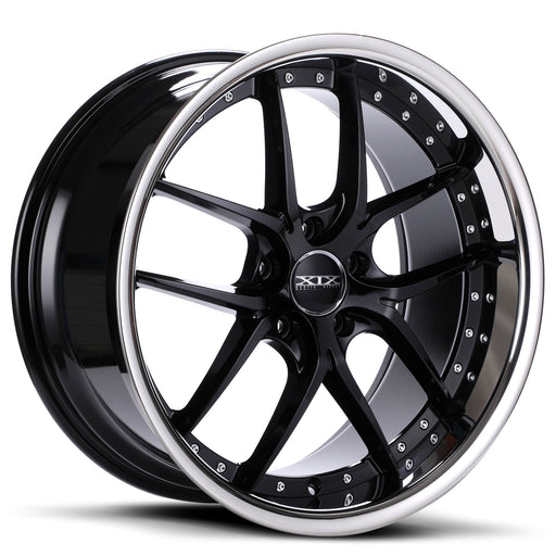 XIX-X61-Gloss-Black-with-Stainless-Steel-Lip-Black-20x10-66.56-wheels-rims-fälgar