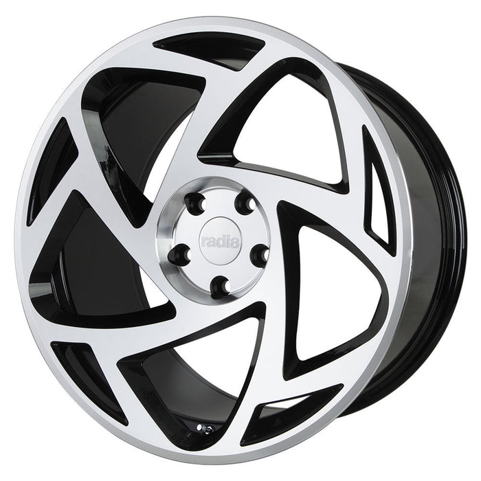 Radi8-R8S5-Gloss-Black-Machined-Face-Black-18x8.5-66.6-wheels-rims-fälgar