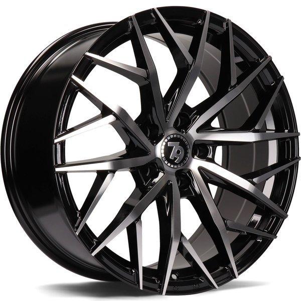 79Wheels-SV-C-Black-Front-Polished-Black-18x8-66.6-wheels-rims-felger-Felgkongen