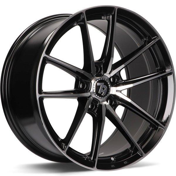 79Wheels-SCF-A-Black-Front-Polished-Black-19x9.5-66.6-wheels-rims-felger-Felgkongen