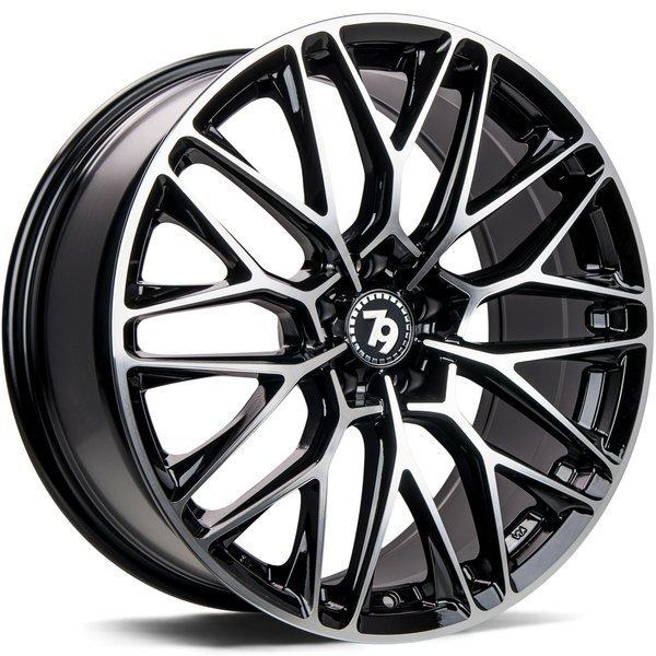 79Wheels-SV-P-Black-Front-Polished-Black-19x8.5-72.6-wheels-rims-felger-Felgkongen